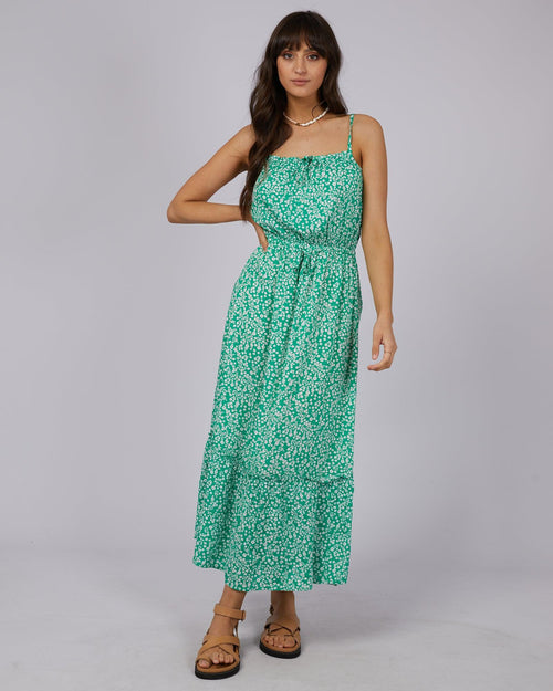 All About Eve-Amalfi Maxi Dress Green-Edge Clothing