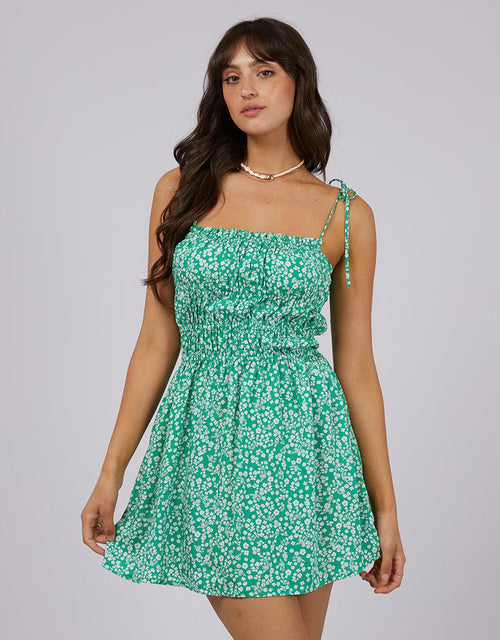 All About Eve-Amalfi Mini Dress Green-Edge Clothing