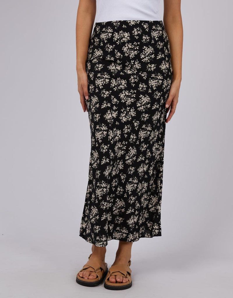 All About Eve-Andi Maxi Slip Skirt Black-Edge Clothing