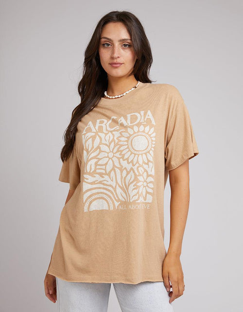 All About Eve-Arcadia Tee Oatmeal-Edge Clothing
