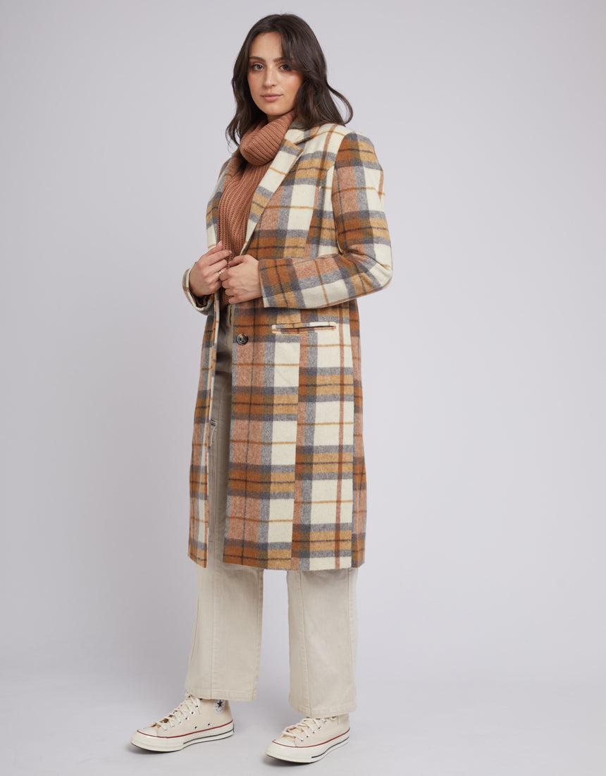 All About Eve-Ashton Check Coat Check-Edge Clothing