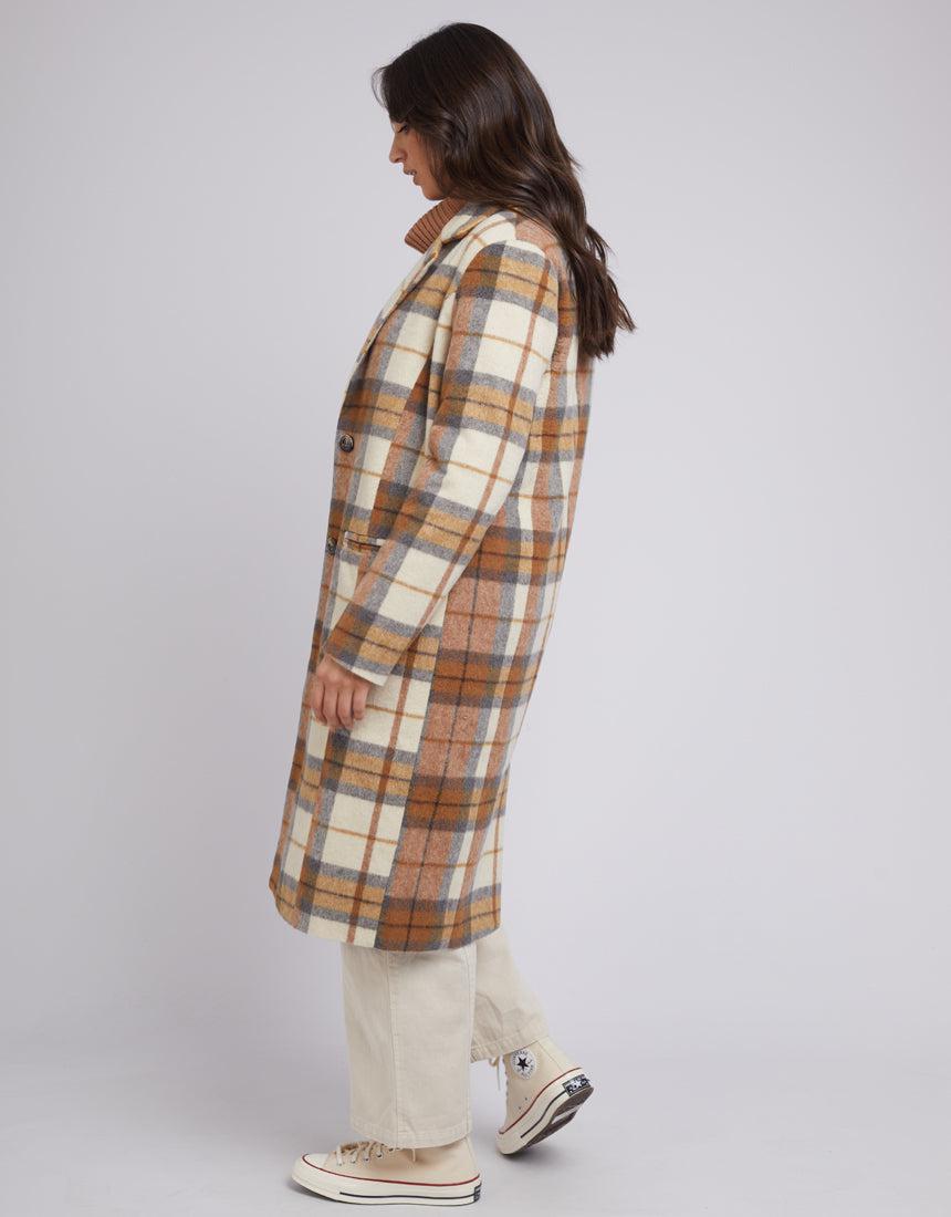 All About Eve-Ashton Check Coat Check-Edge Clothing