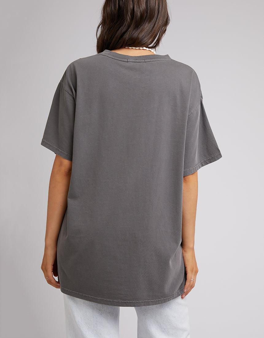 All About Eve-Badlands Tee Charcoal-Edge Clothing