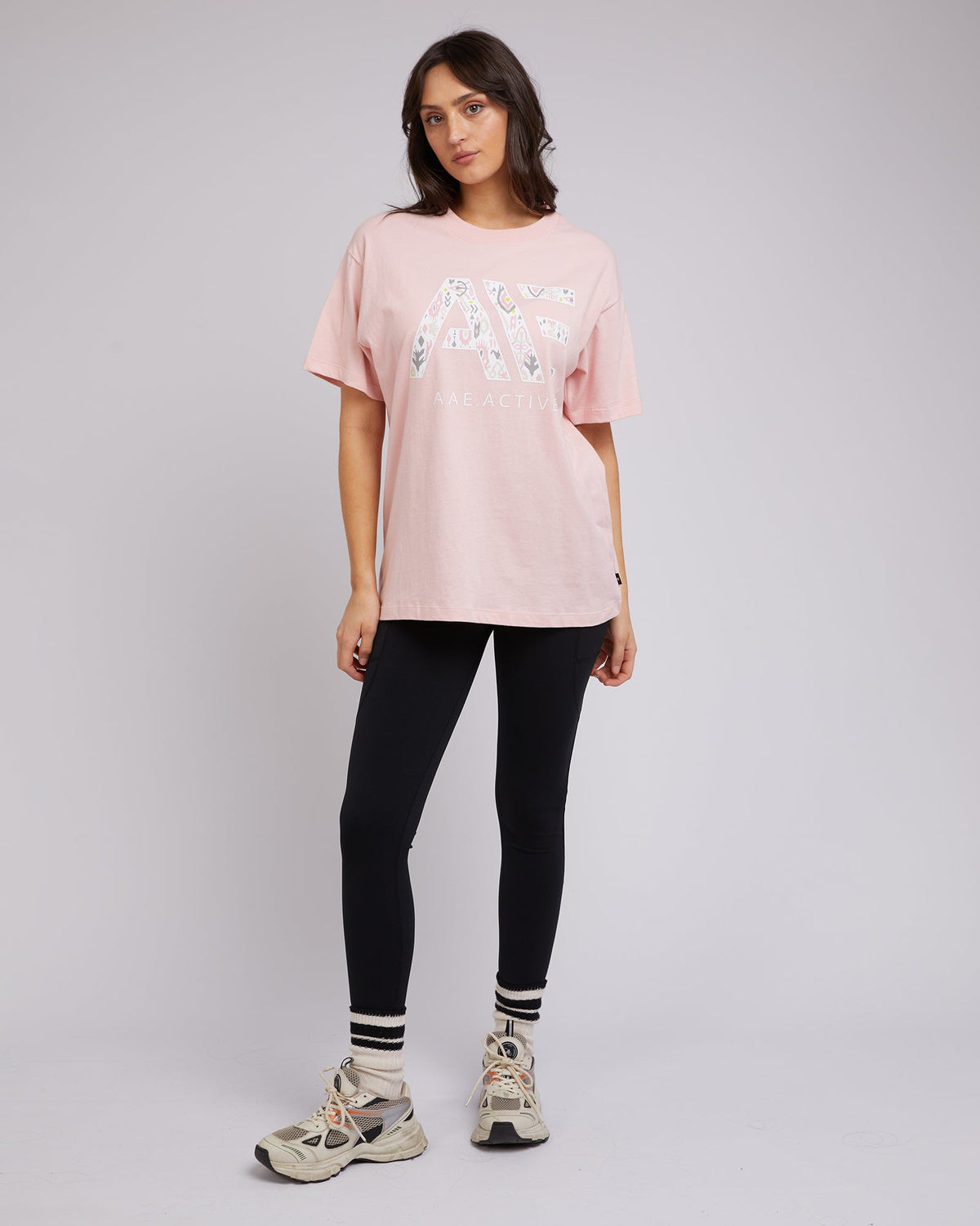 All About Eve-Base Active Tee Pink-Edge Clothing
