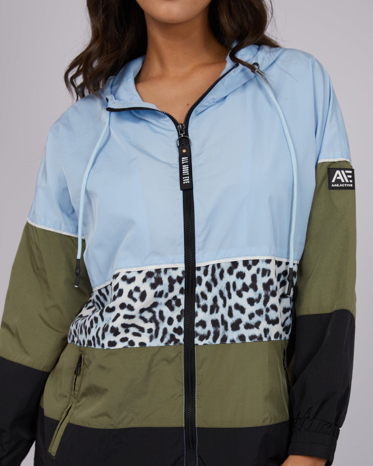 All About Eve-Blizzard Panel Spray Jacket Black-Edge Clothing