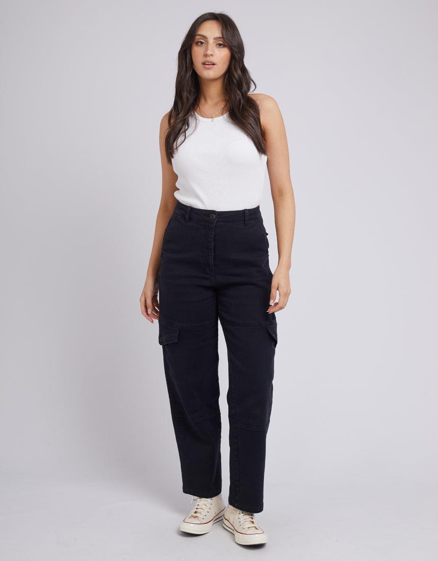 All About Eve-Callum Cargo Pant Black-Edge Clothing