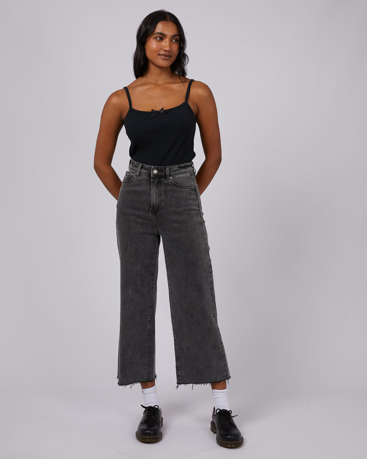 All About Eve-Caprice Tank Black-Edge Clothing