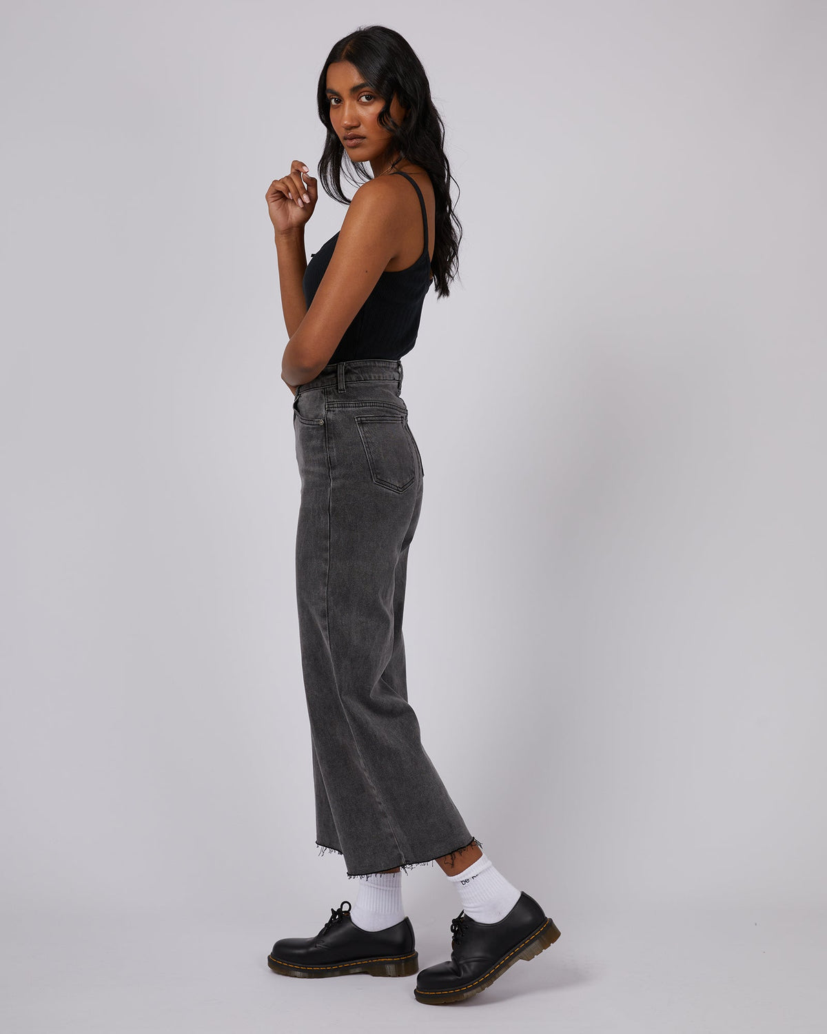 All About Eve-Caprice Tank Black-Edge Clothing
