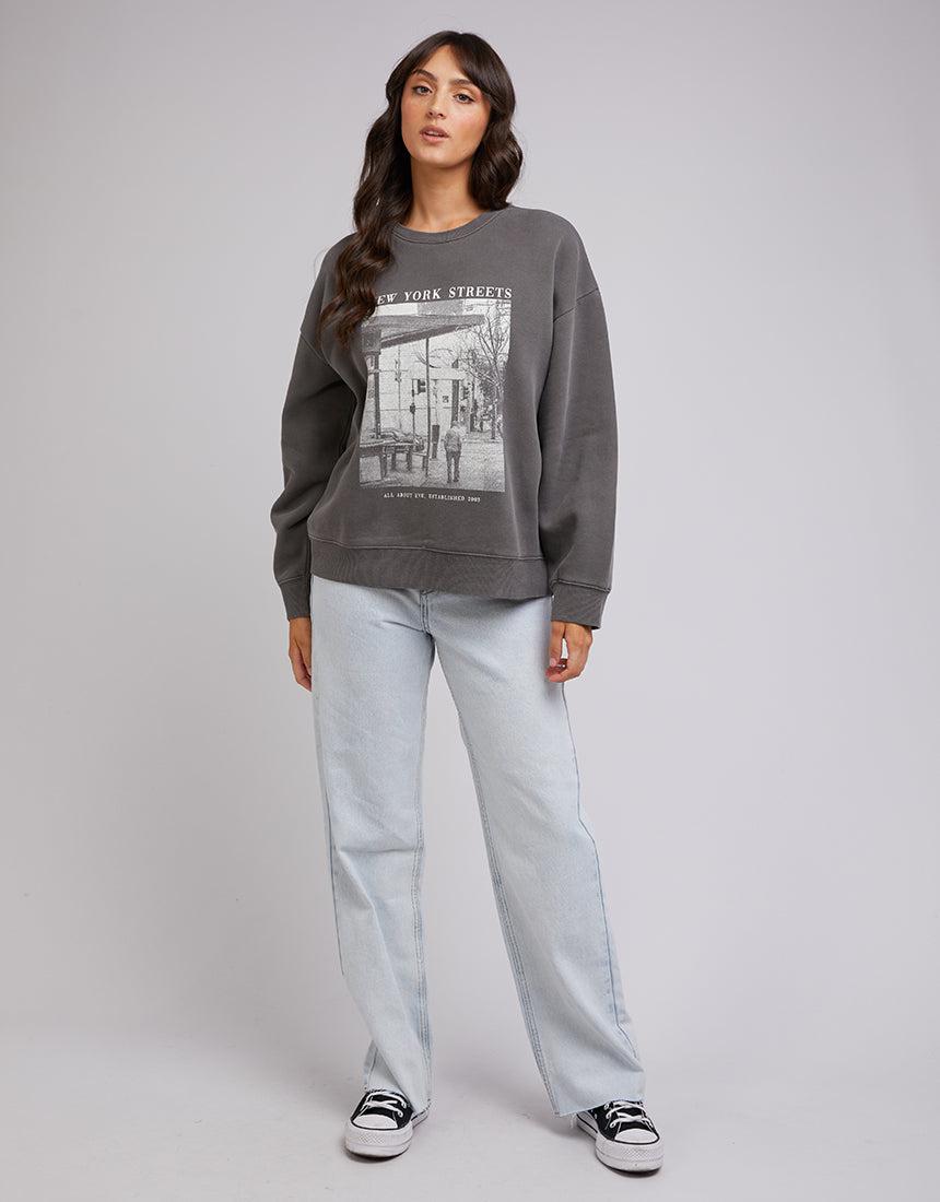 All About Eve-City Crew Charcoal-Edge Clothing