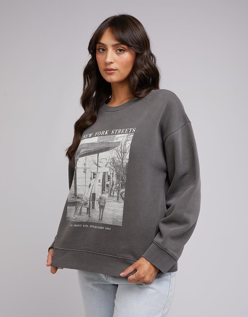 All About Eve-City Crew Charcoal-Edge Clothing