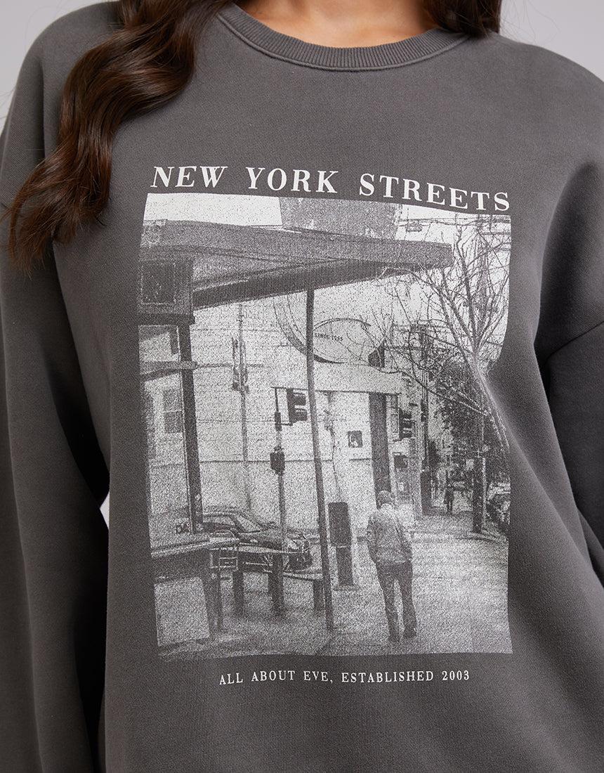 All About Eve-City Crew Charcoal-Edge Clothing