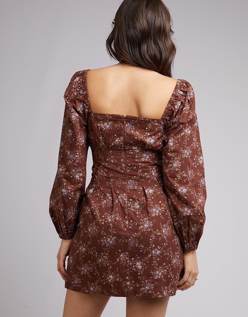 All About Eve-Dakota Floral Mini Dress Print-Edge Clothing
