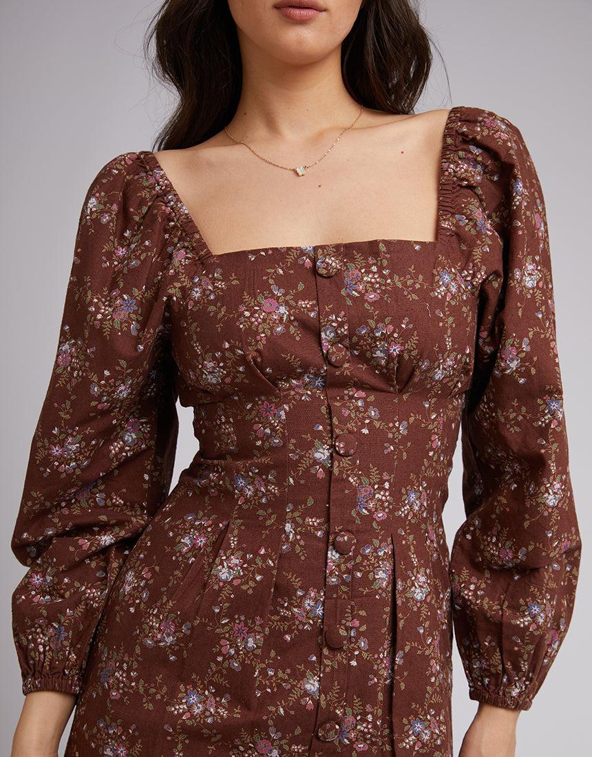 All About Eve-Dakota Floral Mini Dress Print-Edge Clothing