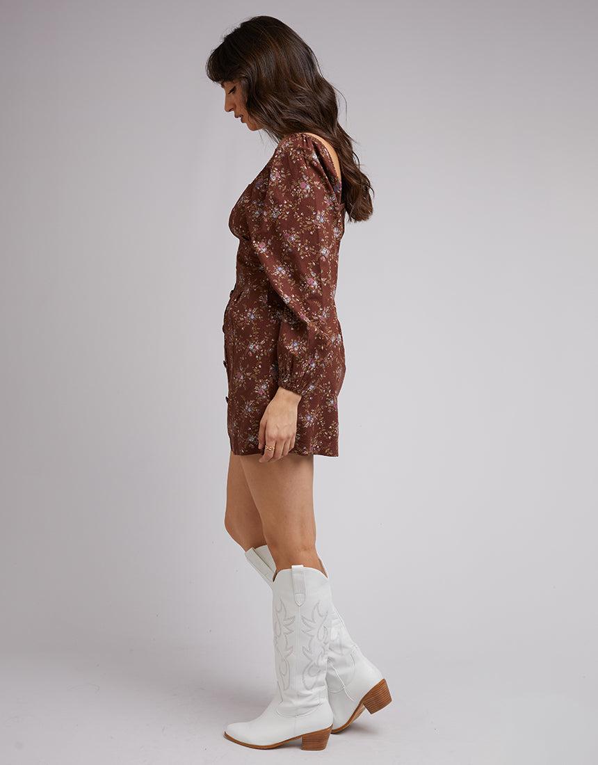 All About Eve-Dakota Floral Mini Dress Print-Edge Clothing
