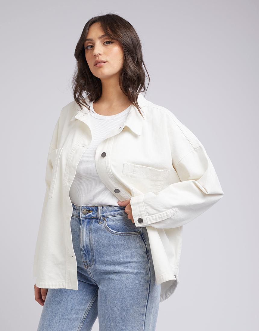 All About Eve-Dale Shacket Vintage White-Edge Clothing