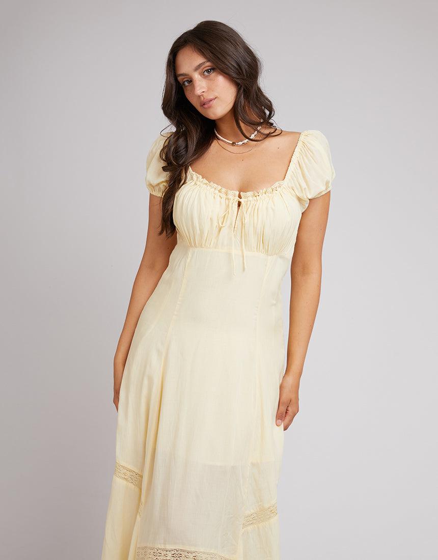 All About Eve-Denver Maxi Dress Yellow-Edge Clothing