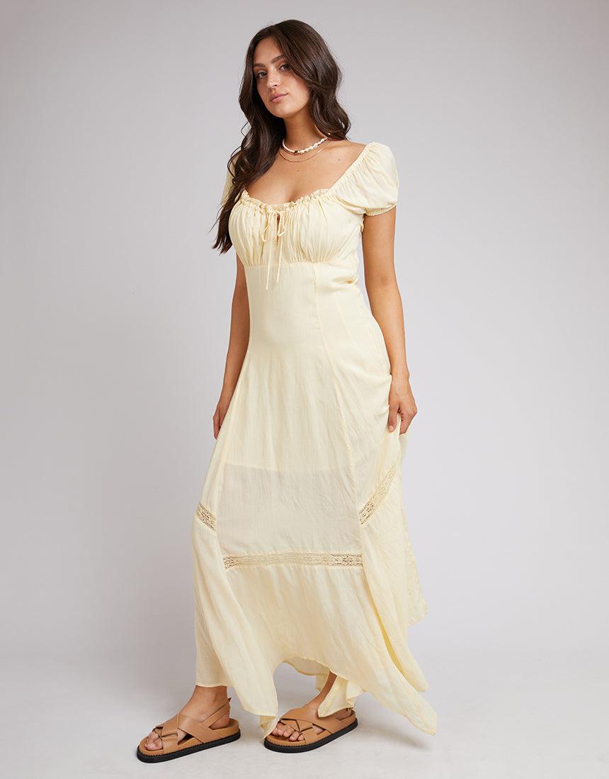 All About Eve-Denver Maxi Dress Yellow-Edge Clothing