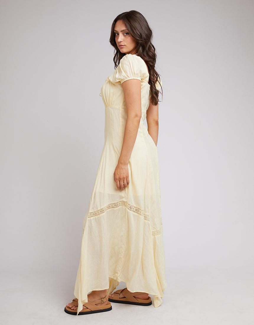 All About Eve-Denver Maxi Dress Yellow-Edge Clothing
