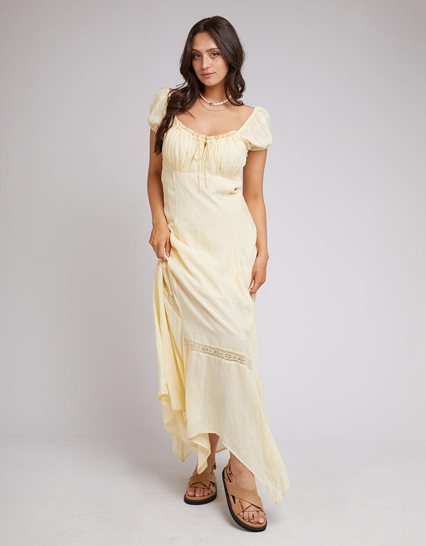 All About Eve-Denver Maxi Dress Yellow-Edge Clothing