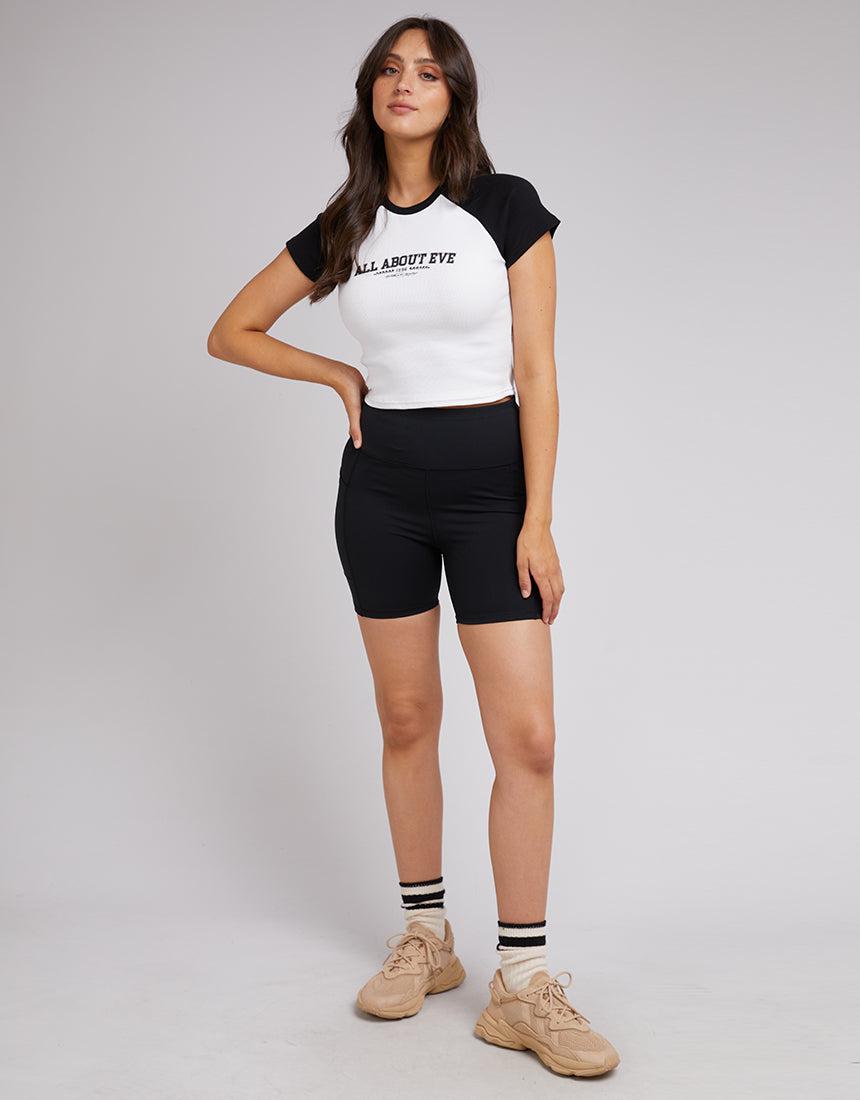 All About Eve-Drew Ringer Tee Black-Edge Clothing