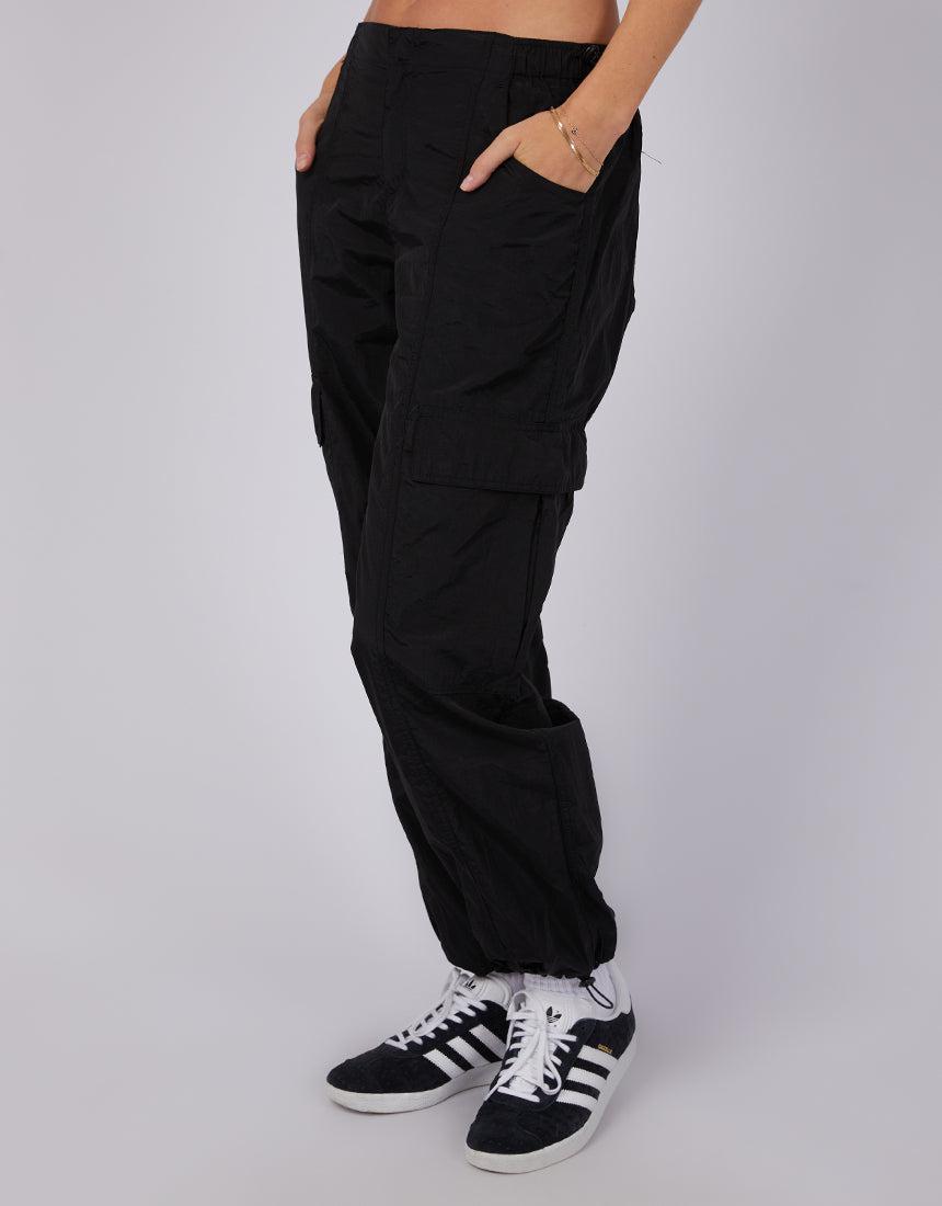 All About Eve-Elliot Parachute Pant Black-Edge Clothing