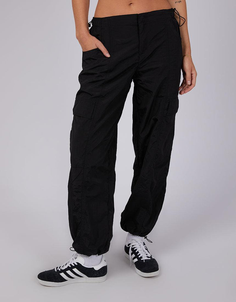 All About Eve-Elliot Parachute Pant Black-Edge Clothing