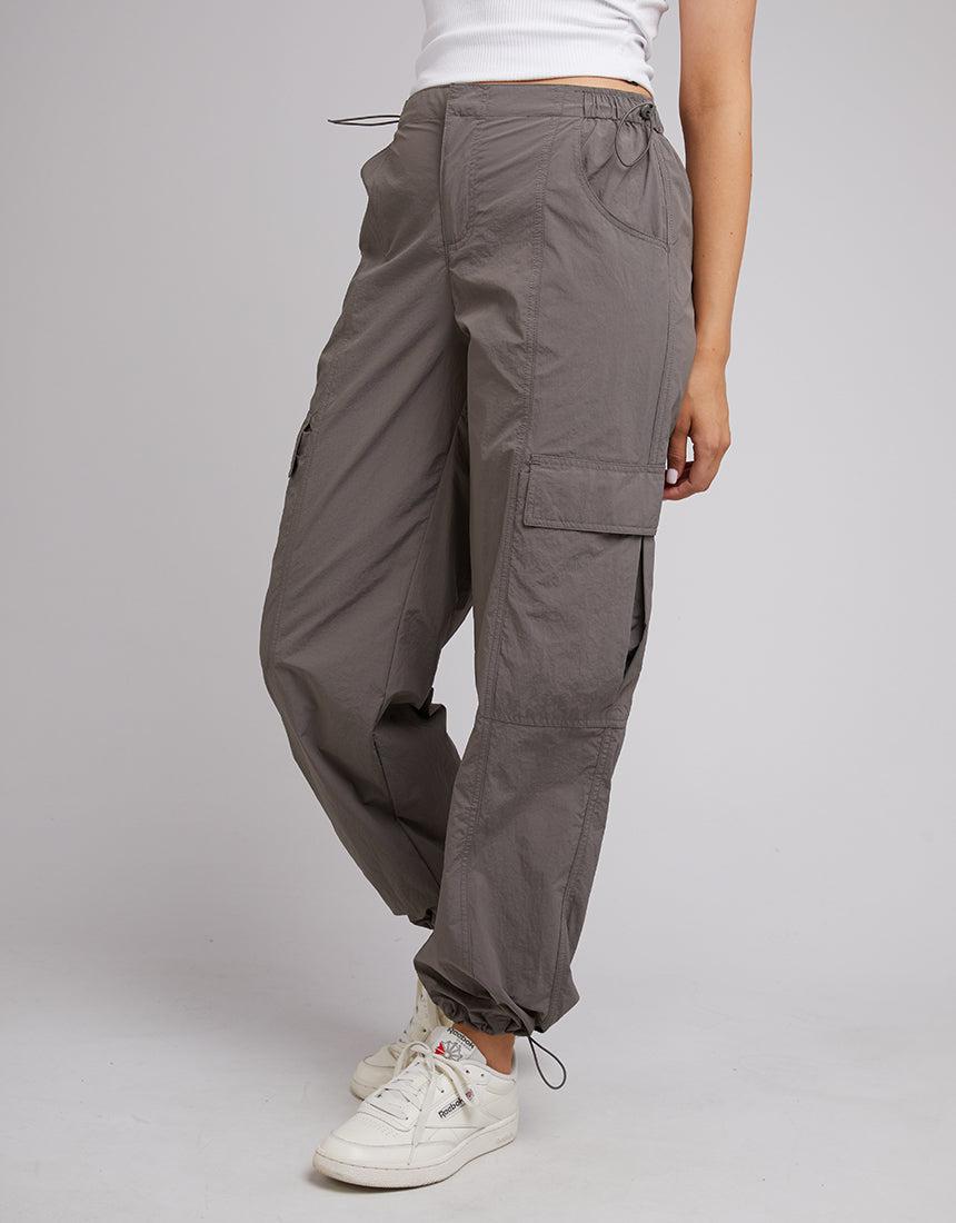 All About Eve-Elliot Parachute Pant Grey-Edge Clothing