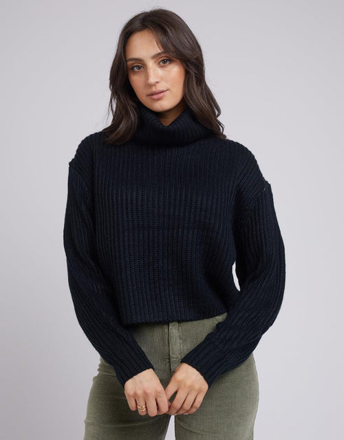 All About Eve-Elodie Roll Neck Knit Black-Edge Clothing