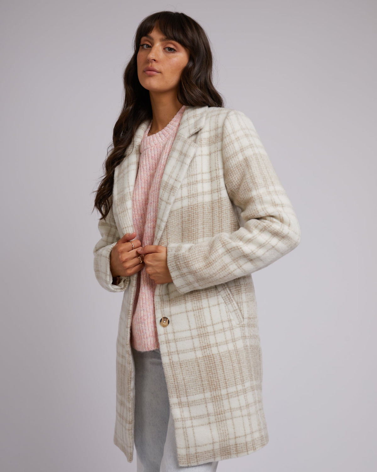 All About Eve-Emily Check Coat Check-Edge Clothing