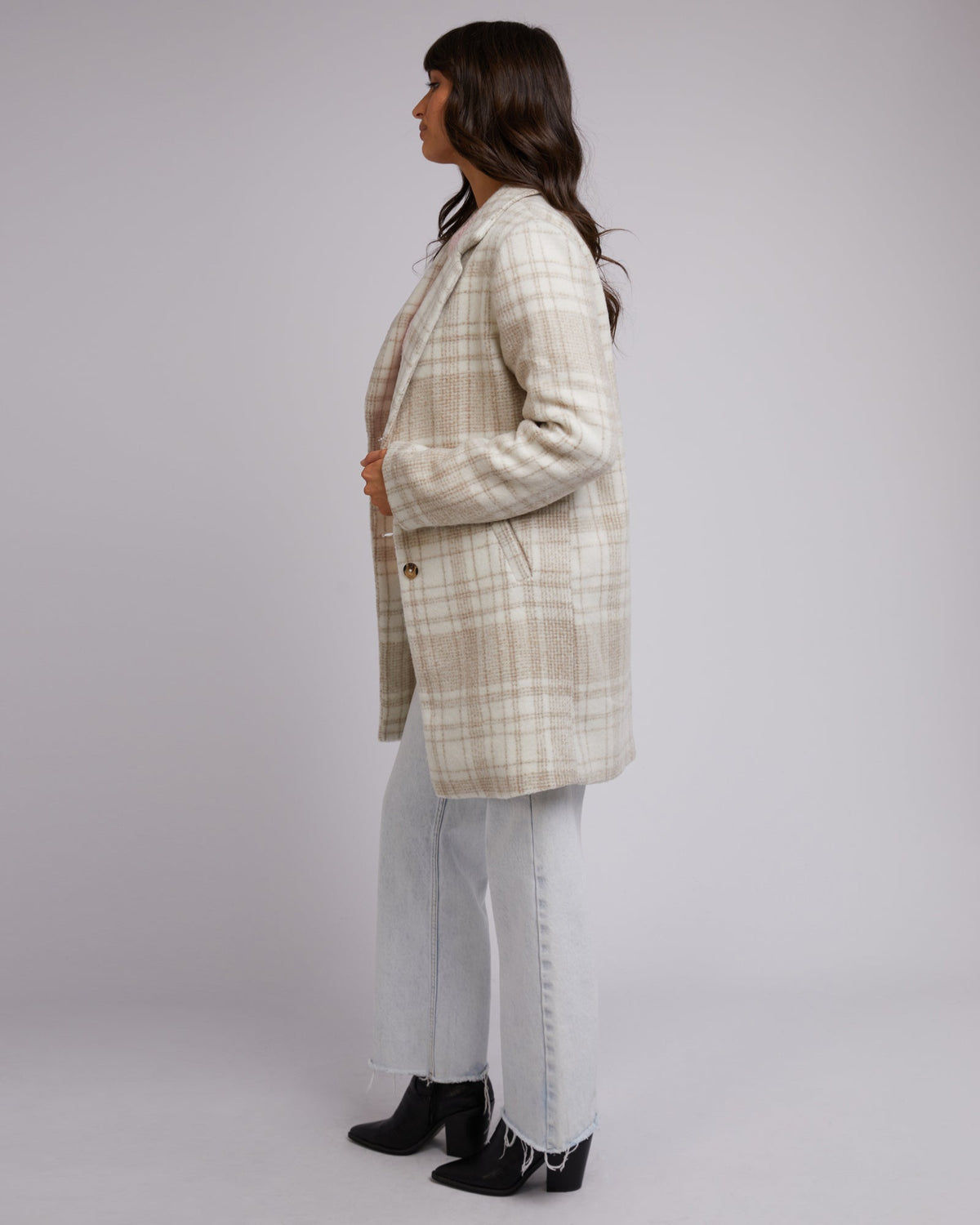 All About Eve-Emily Check Coat Check-Edge Clothing
