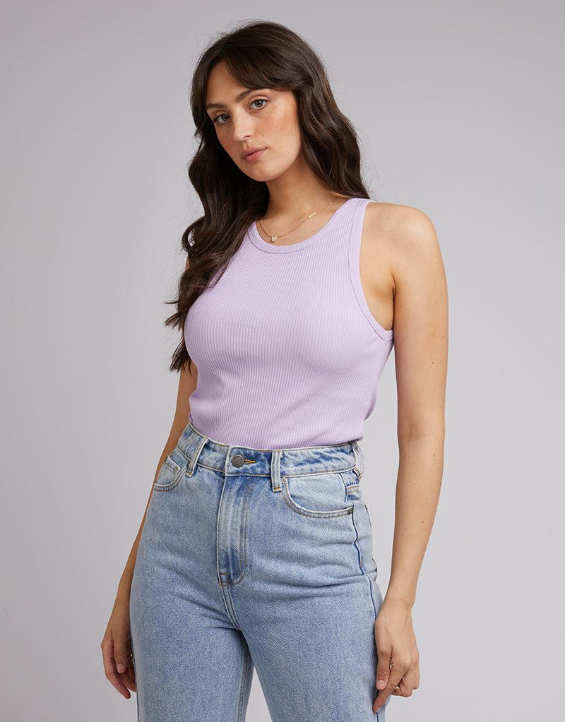 All About Eve-Eve Rib Baby Tank Lilac-Edge Clothing