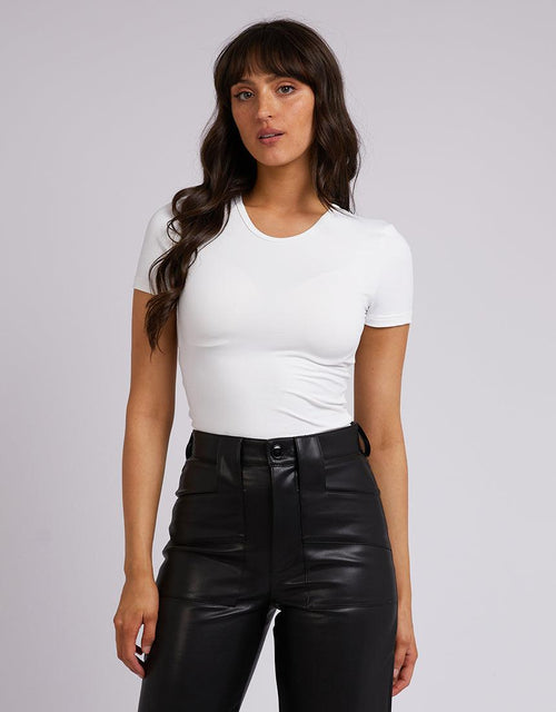 All About Eve-Eve Staple Top White-Edge Clothing