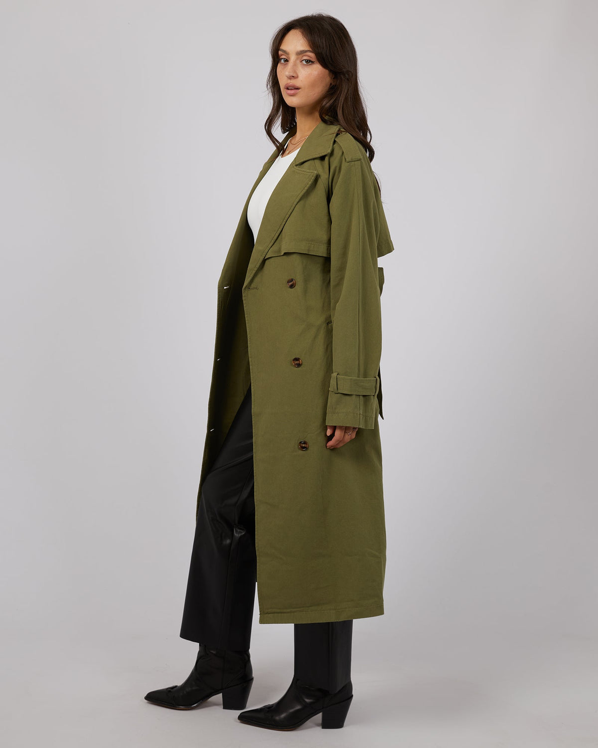 All About Eve-Eve Trench Coat Khaki-Edge Clothing