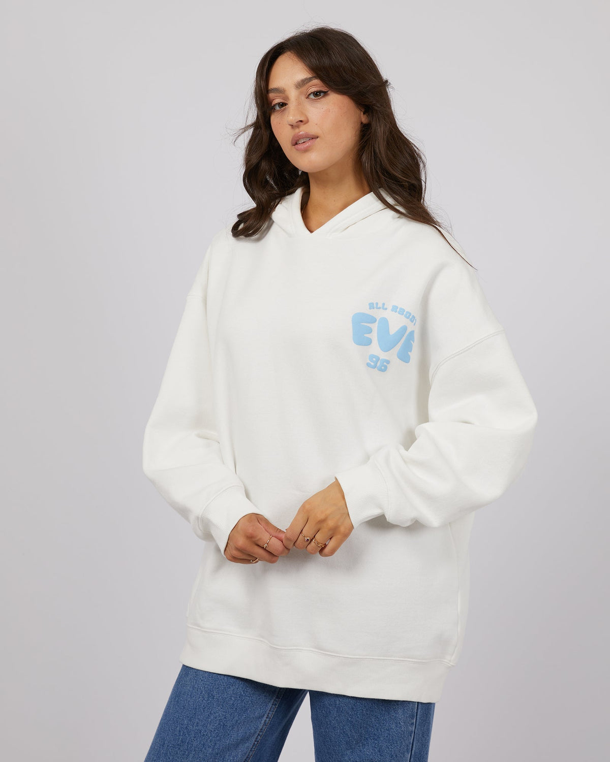 All About Eve-Exhale Hoodie Vintage White-Edge Clothing