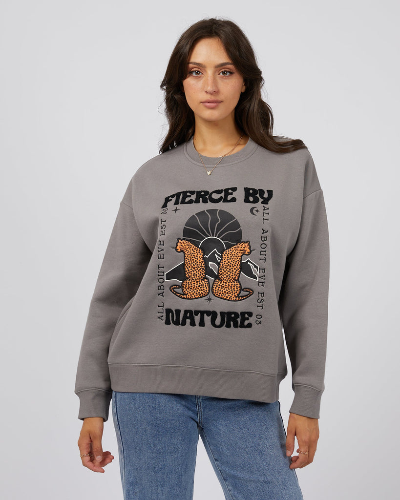 Slouch The Great Trail Sweatshirt Fawn Girls North Face Sweatshirt