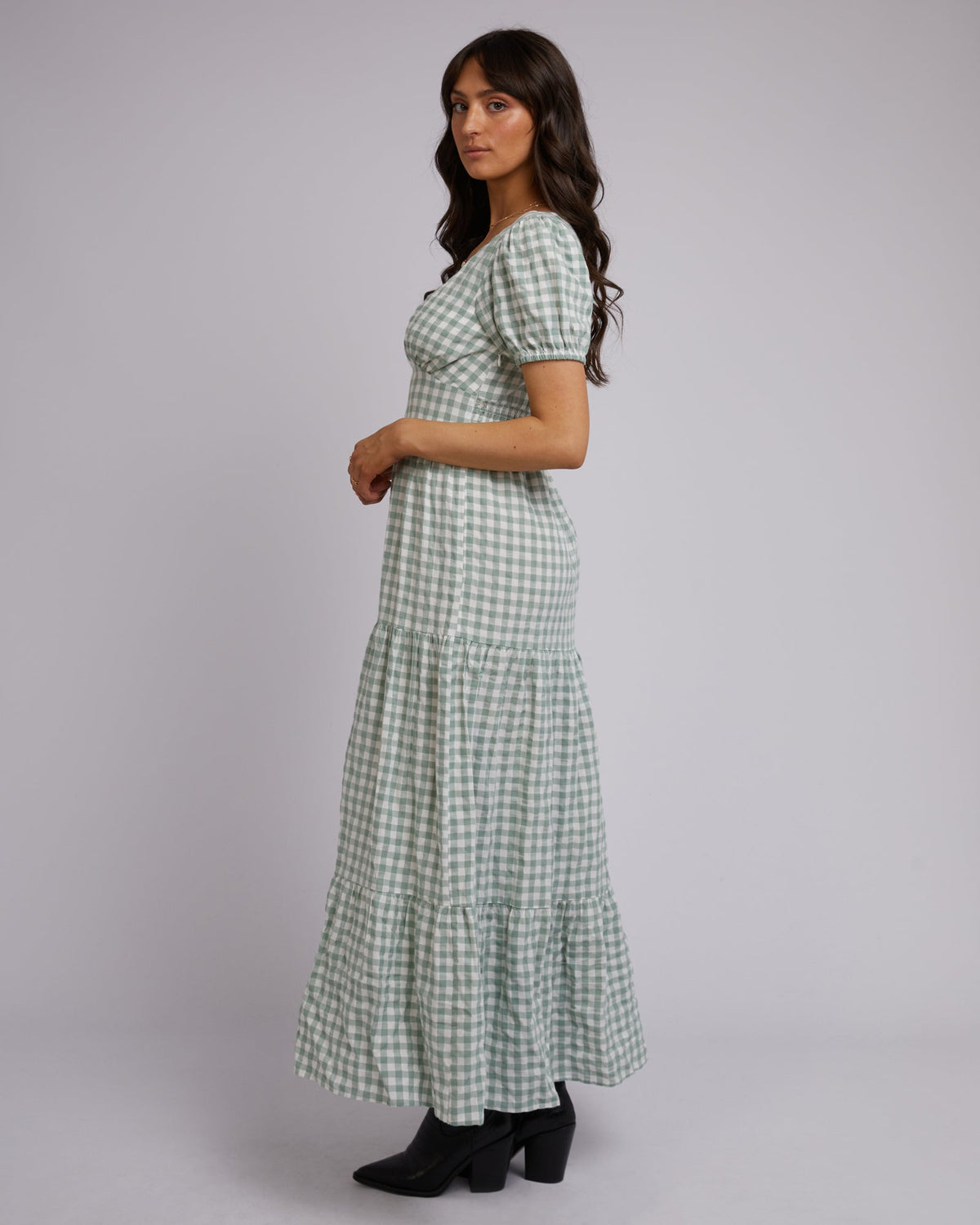All About Eve-Frankie Maxi Dress Sage-Edge Clothing