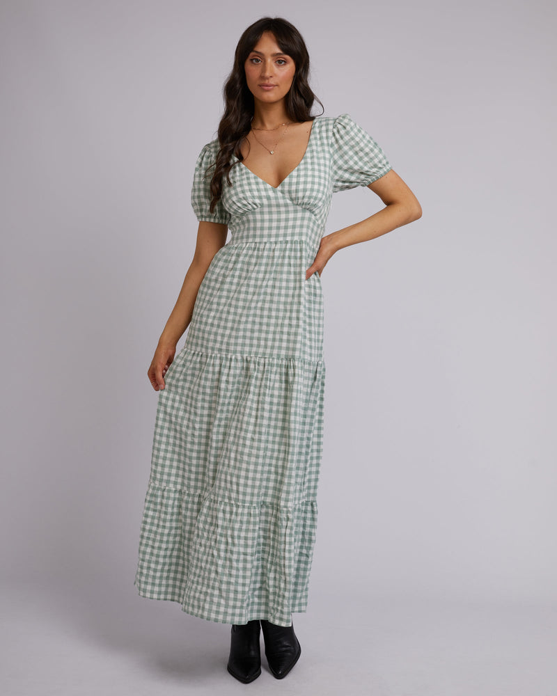 All About Eve-Frankie Maxi Dress Sage-Edge Clothing