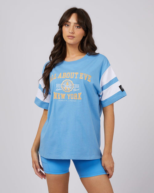 All About Eve-Game Tee Blue-Edge Clothing