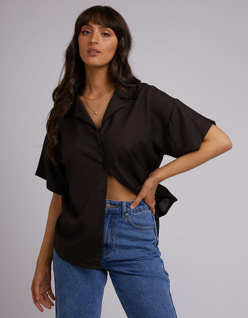 All About Eve-Gracie Shirt Black-Edge Clothing