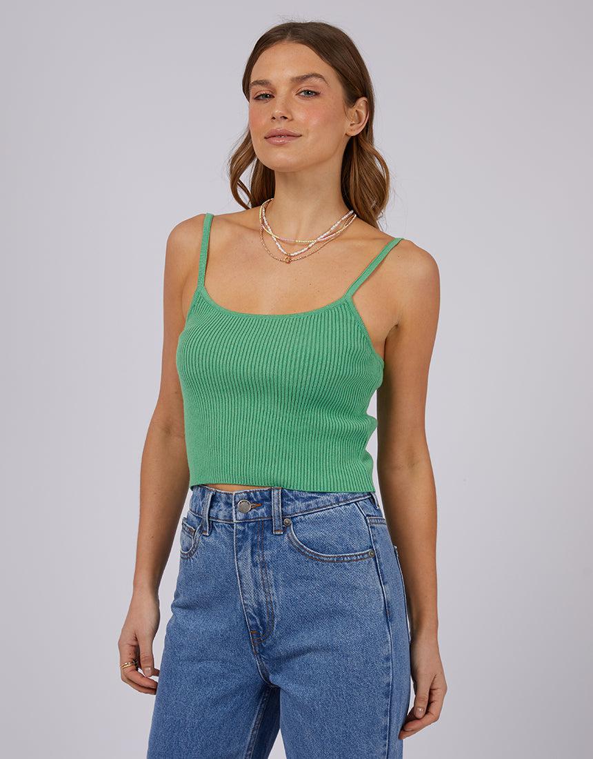 All About Eve-Greta Knit Top Light Green-Edge Clothing
