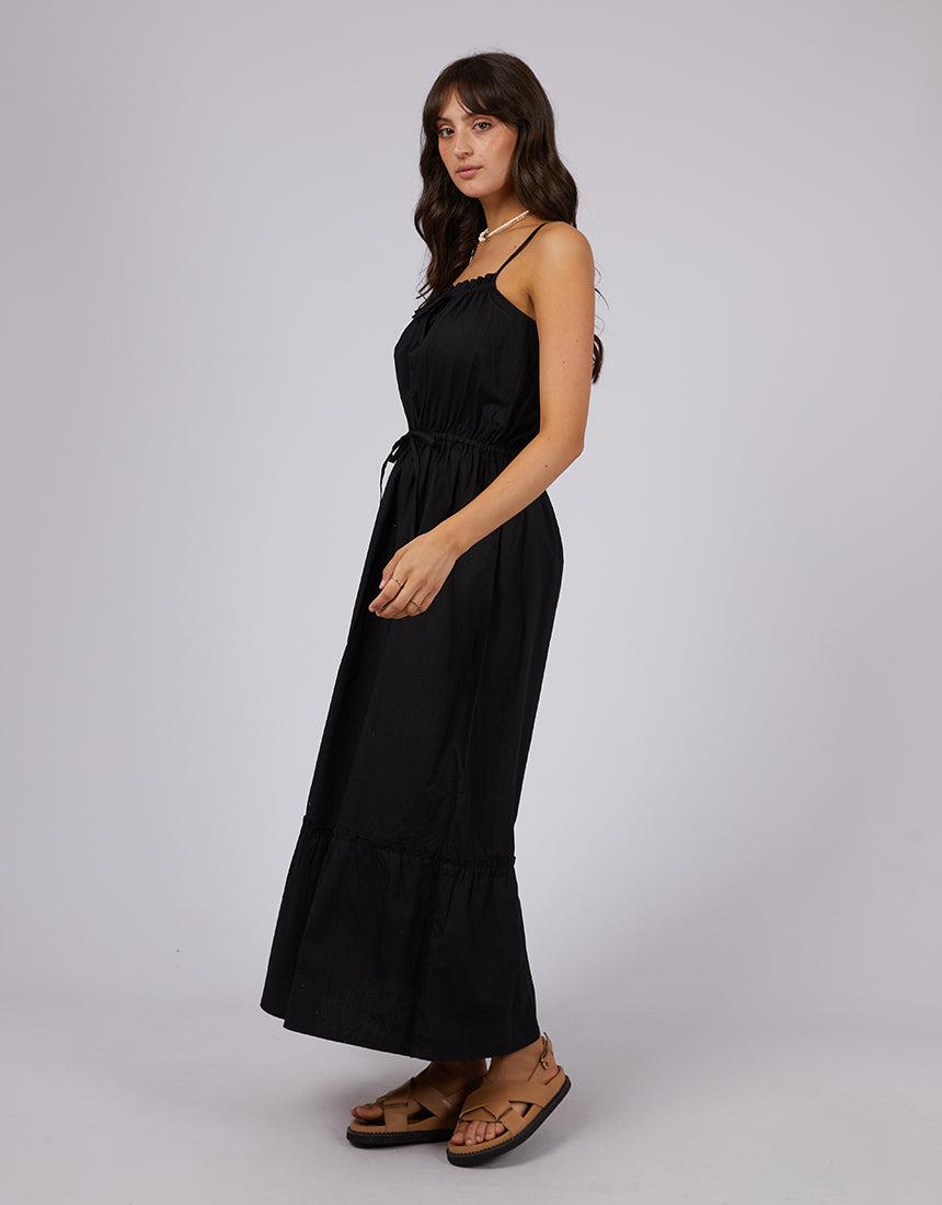 Hampton Maxi Dress Black - Edge Clothing