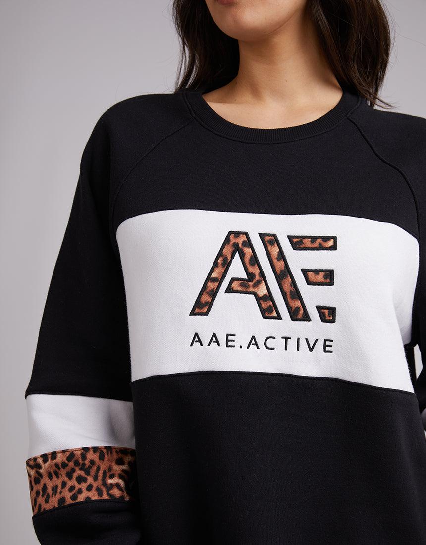 All About Eve-Jordan Panelled Crew Black-Edge Clothing