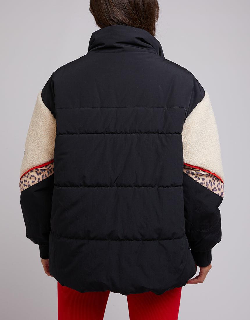 All About Eve-Jordan Puffer Jacket Black-Edge Clothing