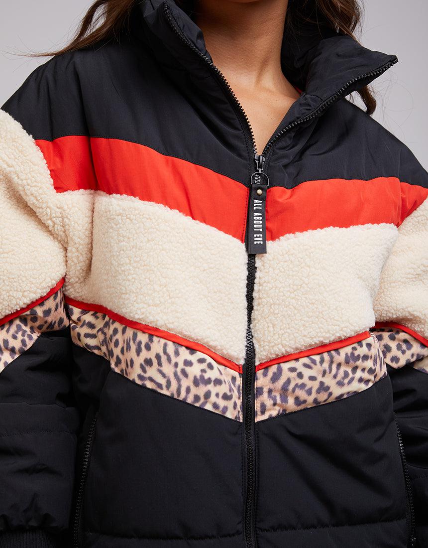 All About Eve-Jordan Puffer Jacket Black-Edge Clothing