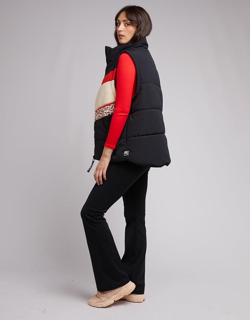All About Eve-Jordan Puffer Vest Black-Edge Clothing