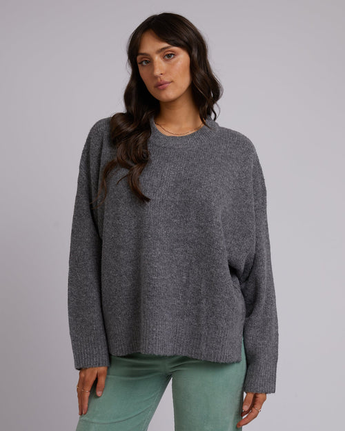 All About Eve-Kendal Knit Charcoal-Edge Clothing
