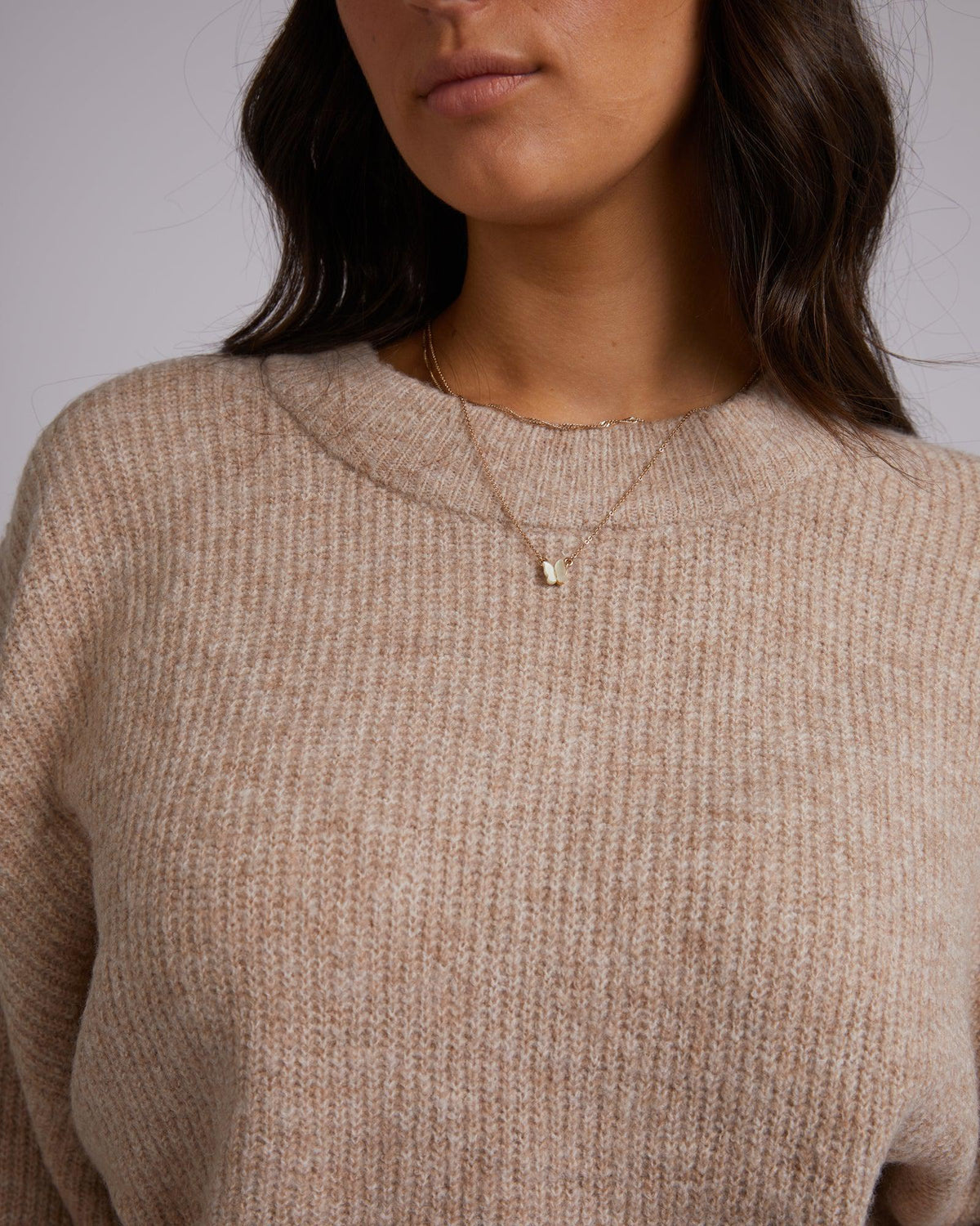 All About Eve-Kendal Knit Oatmeal-Edge Clothing