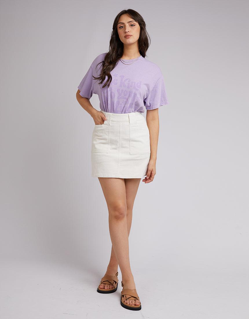 All About Eve-Kind Mind Tee Lilac-Edge Clothing