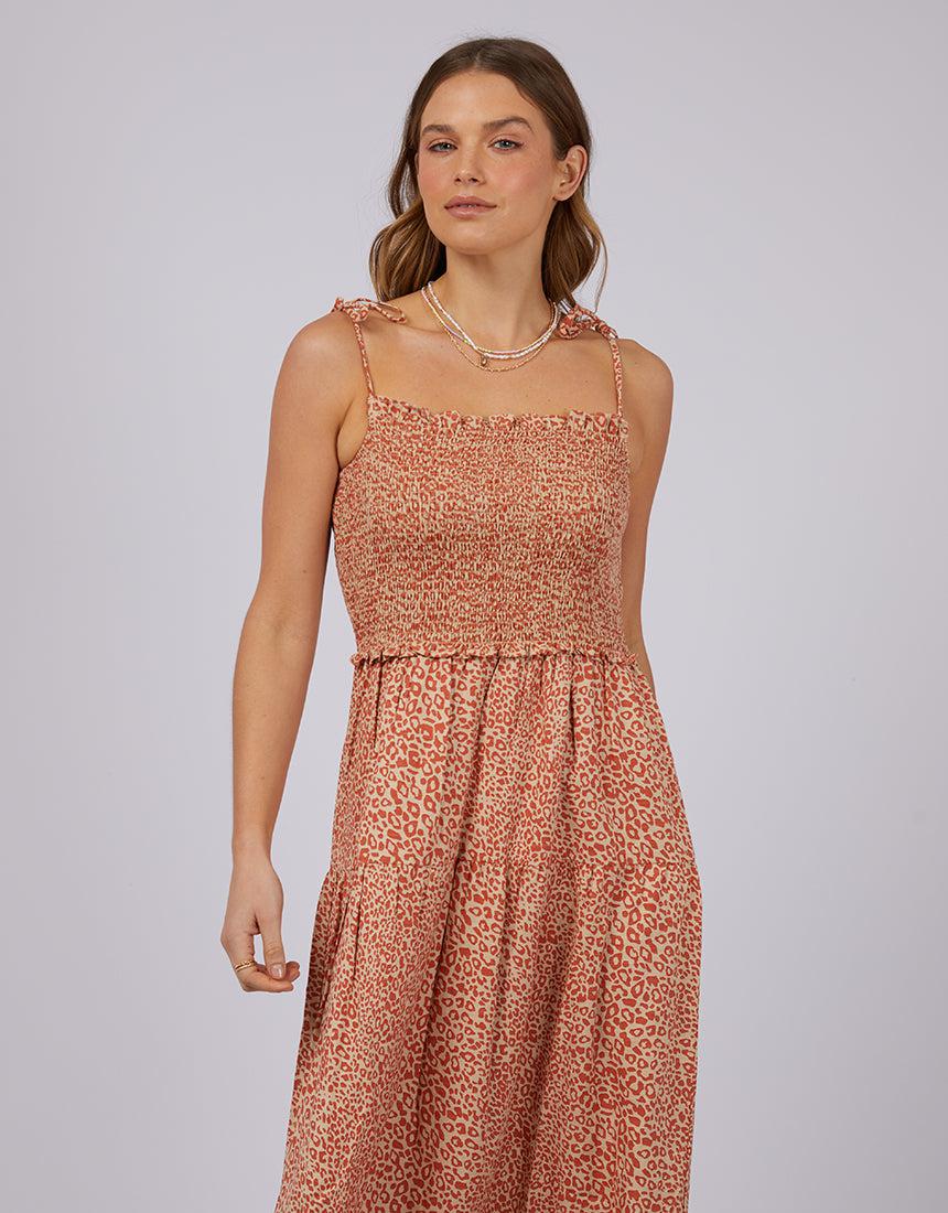 All About Eve-Lauren Maxi Dress Rust-Edge Clothing