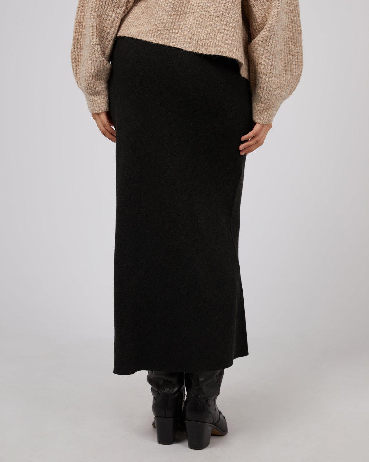All About Eve-Leyla Maxi Skirt Black-Edge Clothing